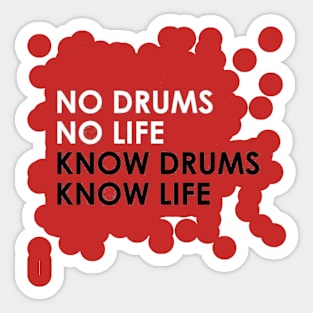 Drum for life Sticker